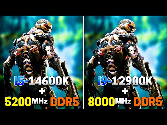 Core i5 14600K + 5200MHz DDR5 vs Core i9 12900K + 8000MHz DDR5 | PC Gameplay Benchmark Tested