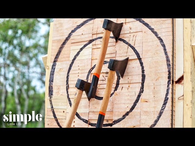 Making an axe throwing target