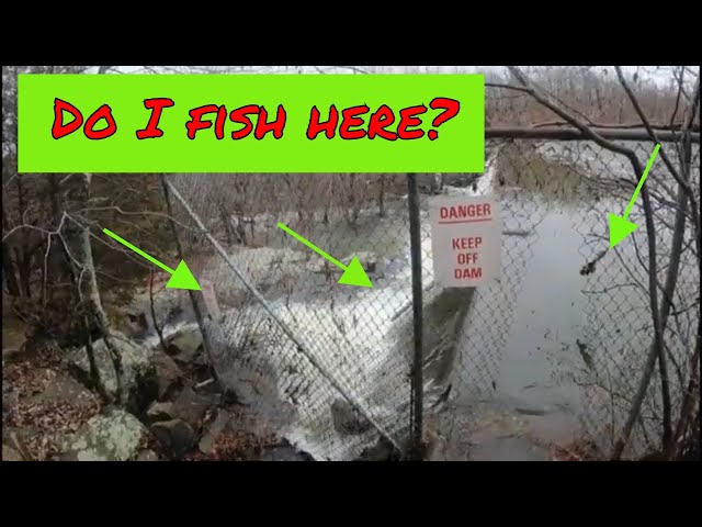 Winter exploration to fish a frozen lake for crappie!