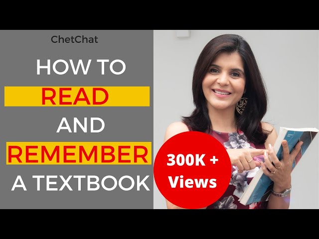 How to Read a Textbook Efficiently & Remember What You Read or Studied | ChetChat Study Tips