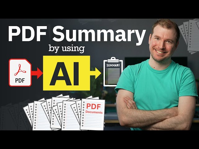 How to build a PDF summarizer using AI - React JS Next.js