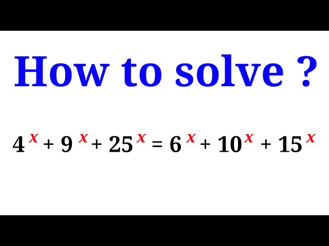 Olympiad Mathematics | How to solve the equation? | You should be able to solve this
