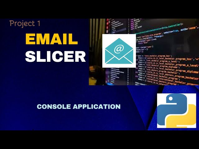 Email Slicer || Python Projects for Beginners