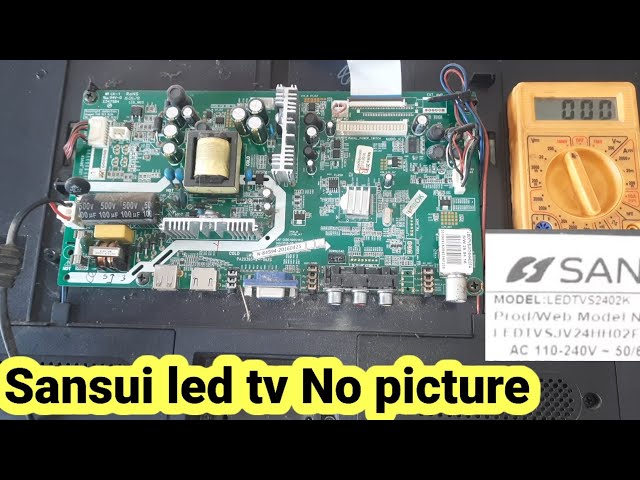 Sansui 26 inch led tv Sound ok No Picture | Sansui led tv backlight problem |model Ledtvs2402k