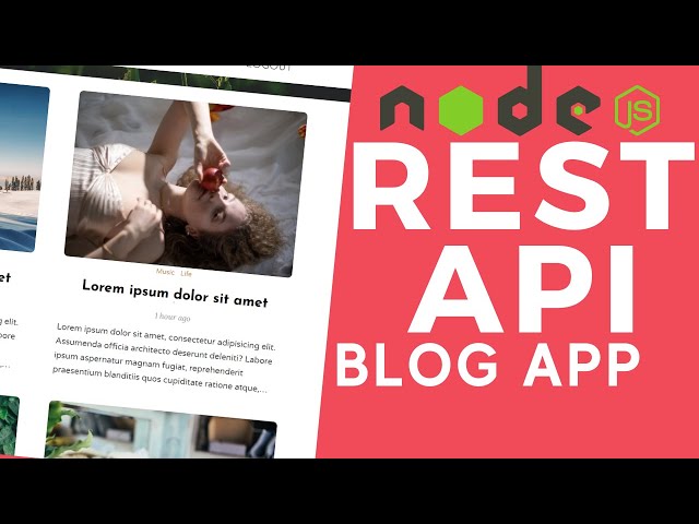 Node.js Blog App REST API with MongoDB