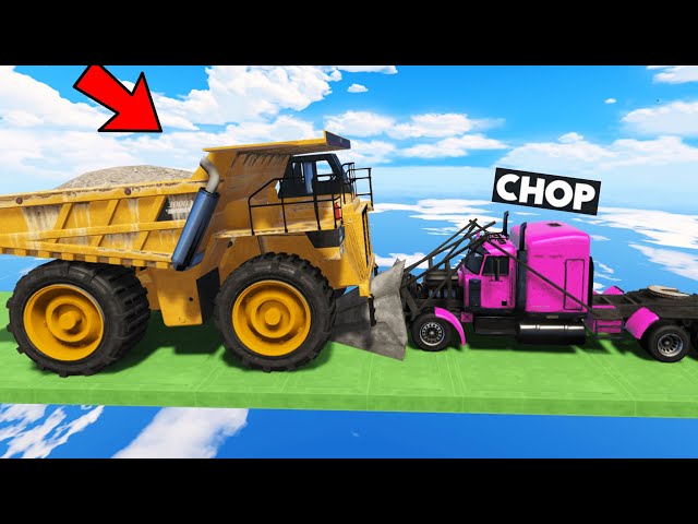 GTA5 FACE TO FACE TUCK VS DUMPCAR CHALLENGE WITH CHOP