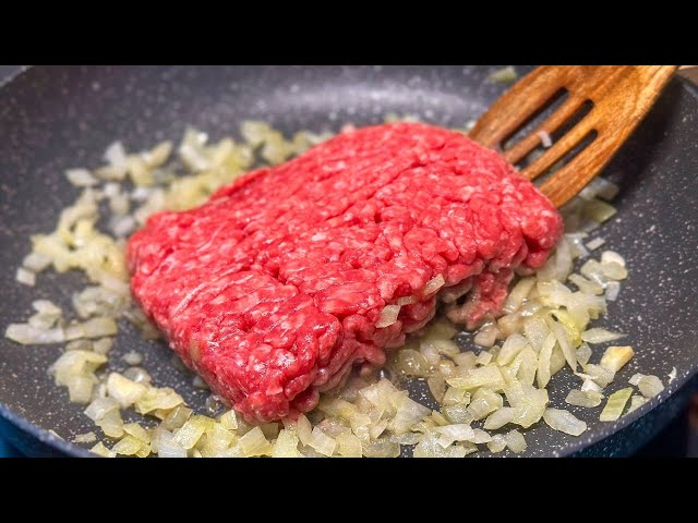 Just add ground meat to potatoes! Incredibly simple and delicious dinner recipe!