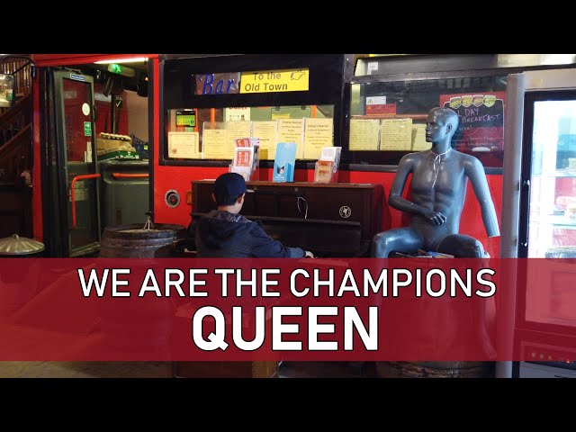 Queen We Are The Champions at Bus Cafe Margate Cole Lam 12 Years Old