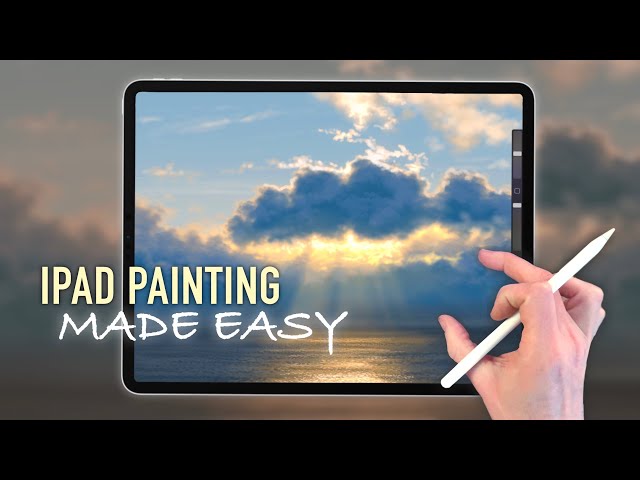 IPAD PAINTING MADE EASY - Ocean Sunrise landscape tutorial in Procreate