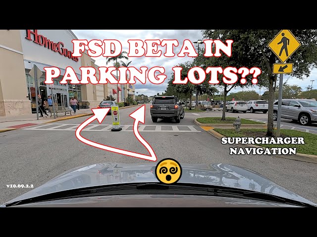 How will FSD Beta 10.69.2.2 Handle BUSY Saturday Parking Lots??