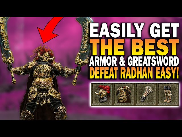 EASYILY Get The Best Armor & Greatsword In Elden Ring! Defeat Radahn Early & Easy!