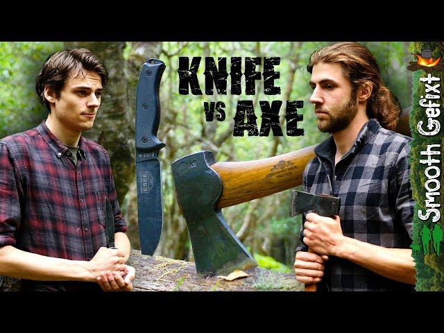 AXE vs KNIFE - Battle for the Ultimate Cutting Tool!