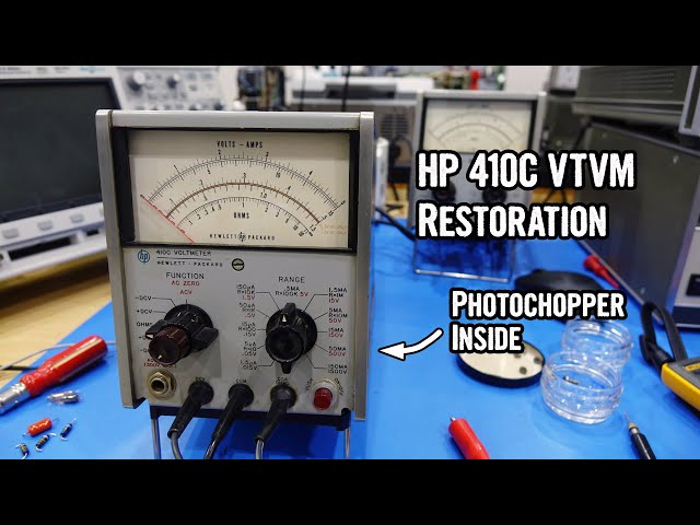 HP 410C Vacuum Tube Voltmeter Restoration