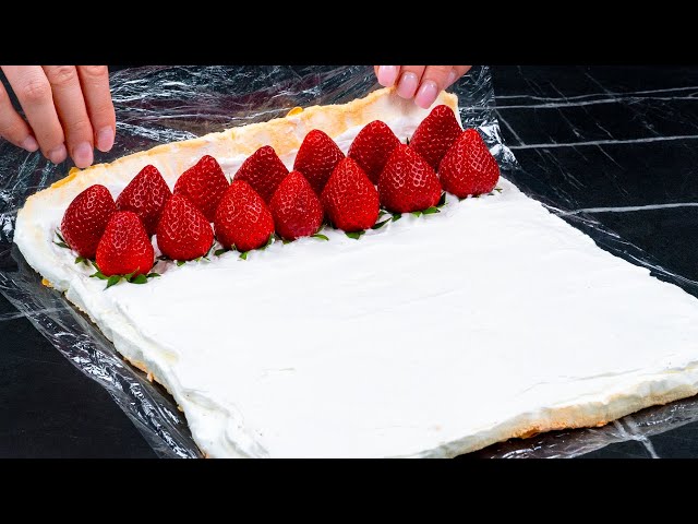 This strawberry dessert is the hit of the season! It melts in your mouth!