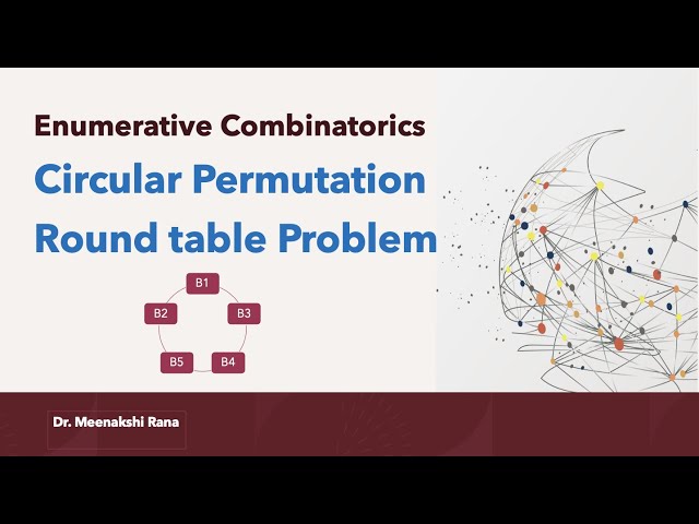 Circular Permutation | Round Table Problems