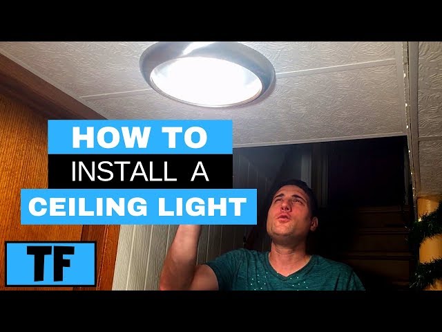 LED Ceiling Light Installation Flush Mount Project Source Fixture From Lowes DIY