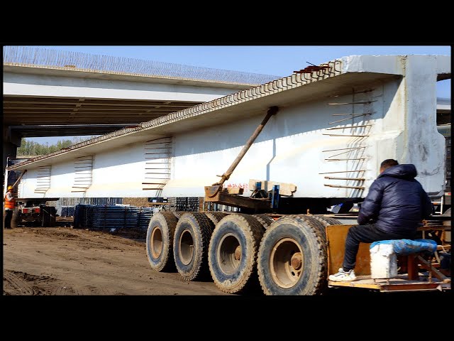 Amazing Modern Bridge Construction Process！Large-Scale Bridge Factory!