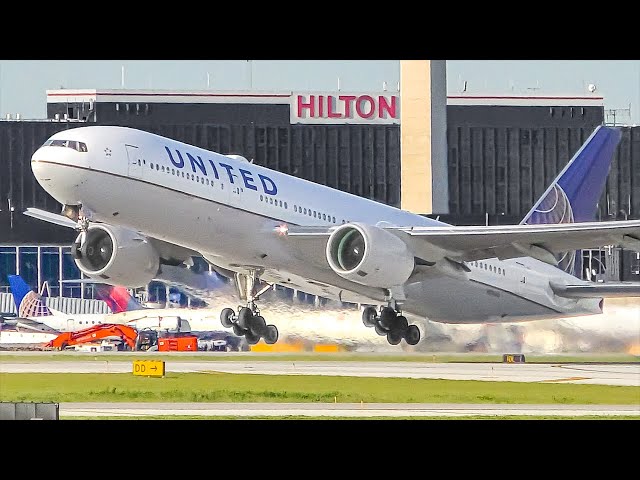 25 MINUTES of NON STOP BIG PLANE TAKEOFFS and LANDINGS at ORD | Chicago O'Hare Plane Spotting