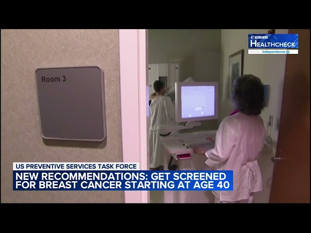 Start screening for breast cancer at age 40, new task force recommendations say