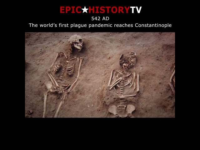 The first plague pandemic reaches Constantinople