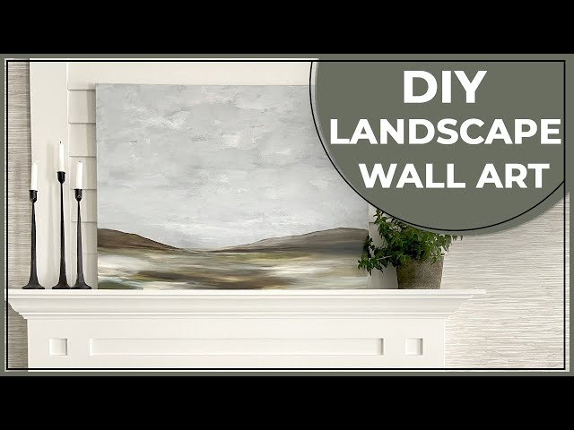 DIY OVERSIZED WALL ART || AFFORDABLE WALL PAINTING