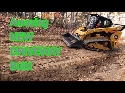 Converting a logging road to new driveway