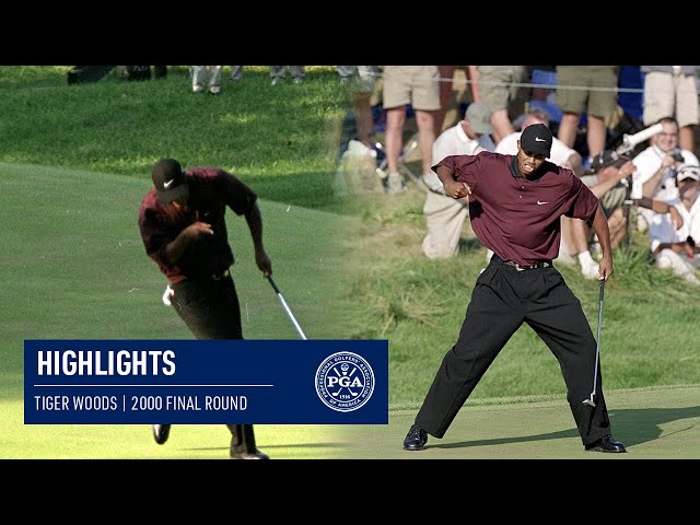 Every Shot from Tiger Woods' Winning Round | 2000 PGA Championship