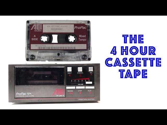 Cassette BGM Systems - how to squeeze 4 hrs of music onto one tape - AEI Propac