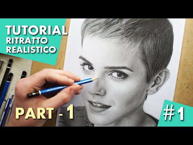 TUTORIAL - Come fare un ritratto realistico a matita - Parte 1/3 - Realistic pencil portrait drawing