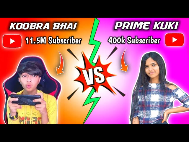 @KoobraBhaiOfficial vs @primekukiyt 1v1 TDM Challenge in Pubg 🔥 Big Youtuber Challenge me 1v1 in TDM