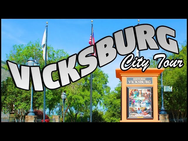 VICKSBURG MISSISSIPPI DOWNTOWN DRIVING TOUR - 4K