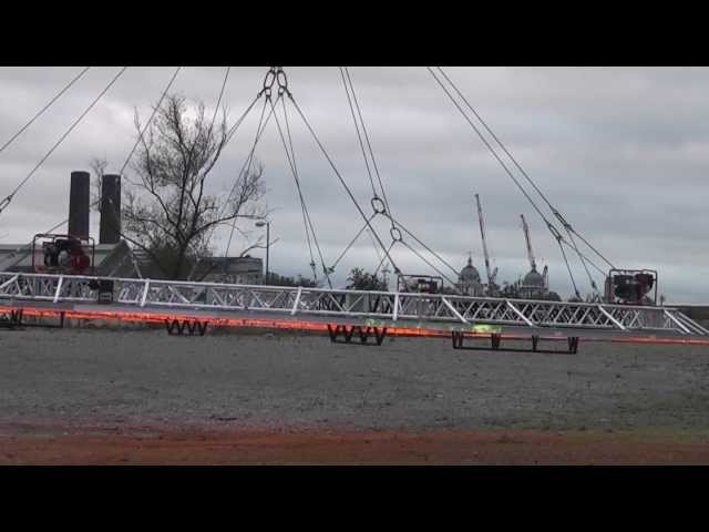Test lift of many kilowatts of LEDs by helicopter, Nov 4th 2012