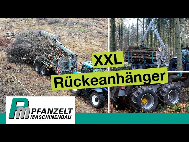 Die XXL Rückeanhänger für den Holztransport im Wald und auf der Straße | Pfanzelt logline Rückewagen