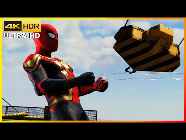 Helicopter Chase Scene - Spider-Man No Way Home NEW HYBRID SUIT - Spider Man Remastered PS5