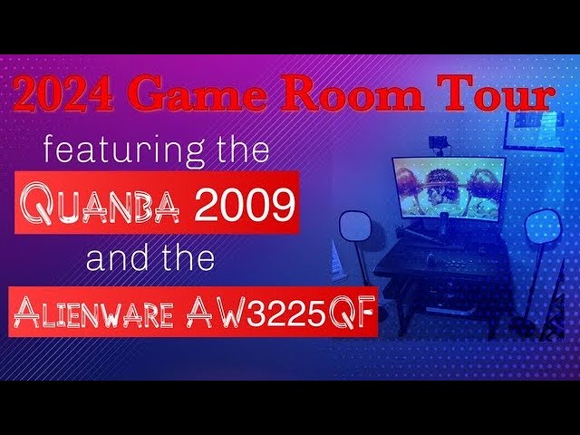 Alienware AW3225QF & Qanba 2009 Dream Arcade/Fightcade setup | 2024 Gameroom Tour