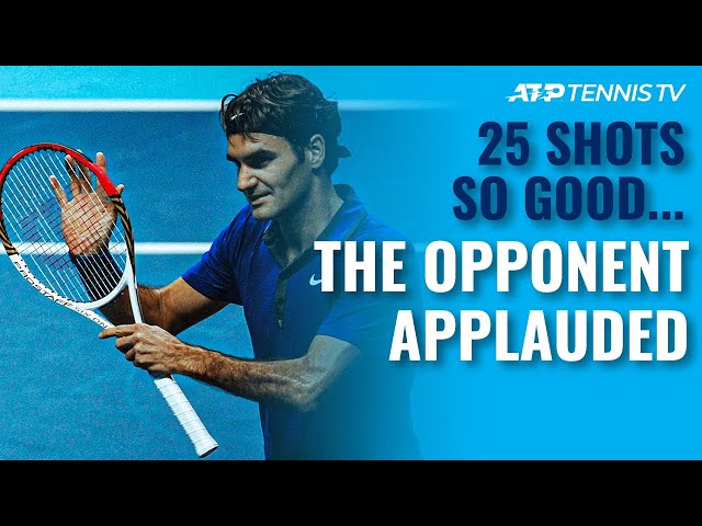 25 Tennis Shots SO GOOD the Opponent Had to Applaud 👏