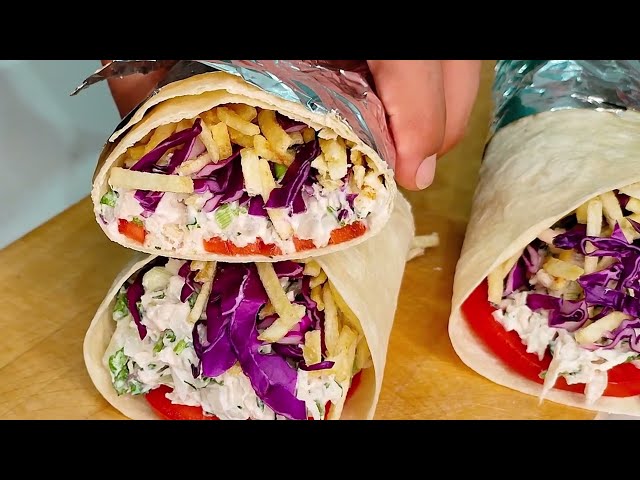CHICKEN WRAP, QUICK AND EASY | BETTER than CHICKEN RANCH WRAP
