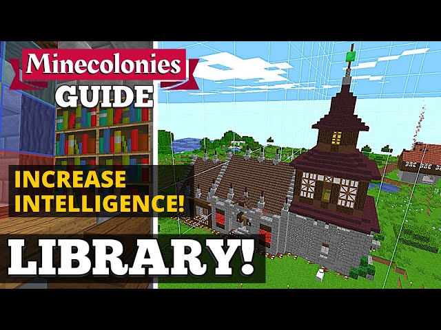 Minecolonies Guide - Library! 🔼 INTELLIGENCE! #18