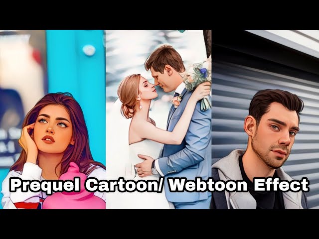 Tutorial For Webtoon/Cartoon Effect | New prequel cartoon/anime filter | New Tiktok trend