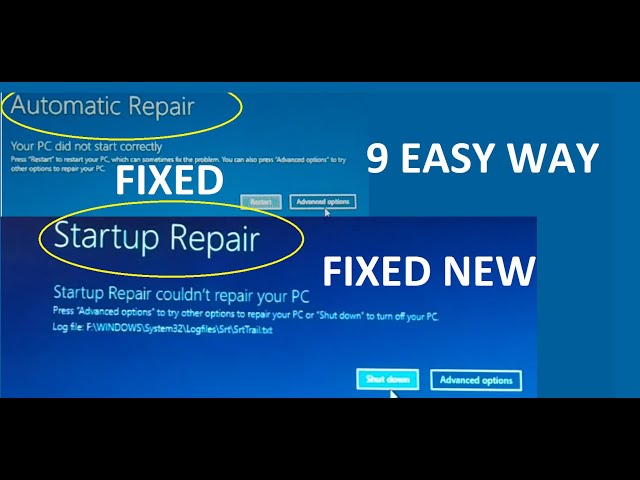 how to fix windows 11 and 10 Automatic Repair Loop, Startup repair could not repair PC, 9 Easy Way