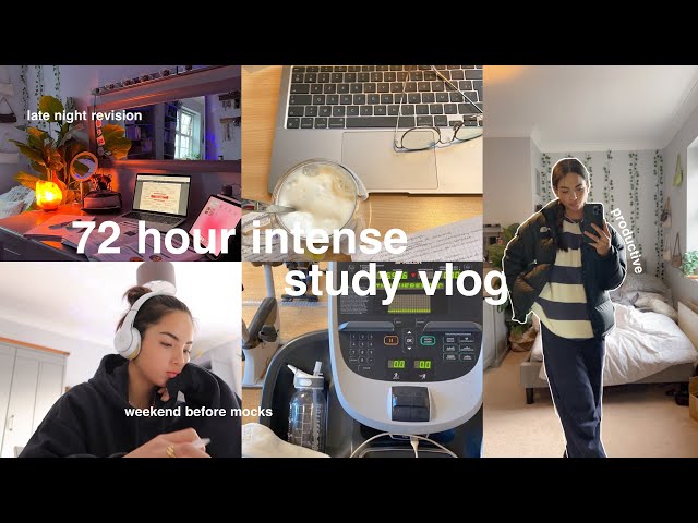 72 hour study vlog | the MOST PRODUCTIVE days before exams AD