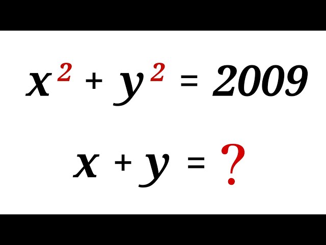 Nice Algebra Question | A Wonderful Equation | This is the best method!