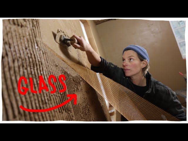 Reinforcing my clay walls...with glass (Rescuing a 120 year old house)