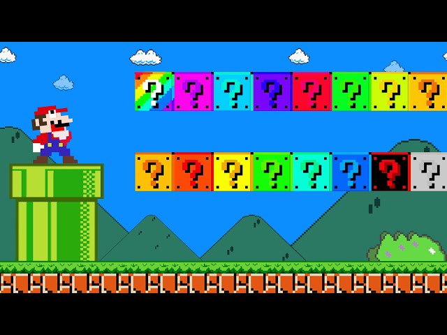 Super Mario Bros. but there are MORE Custom Item Blocks! | Game Animation