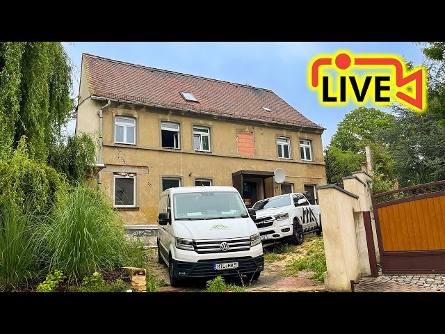 LIVE - Wir ARBEITEN im SCHNÄPPCHENHAUS 🏠 | Home Build Solution