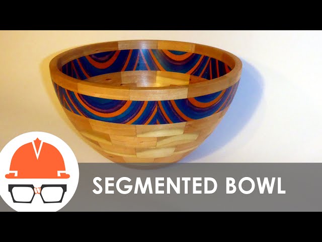 Turning a Segmented Bowl on the Lathe - Cherry and Spectraply