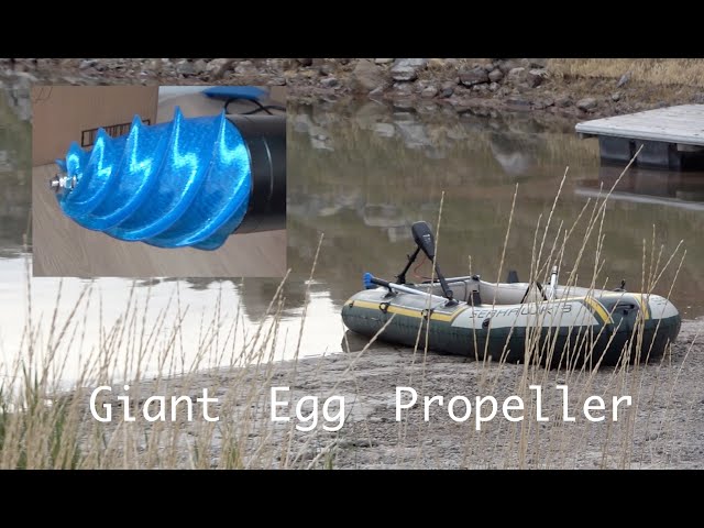 Egg Propelled Inflatable Boat