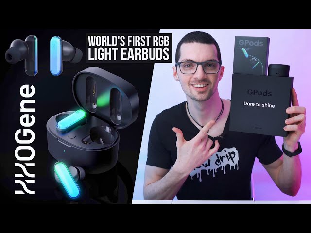 World's 1st Fully Customizable RGB Light Earbuds! - HHOGene GPods Review & Test