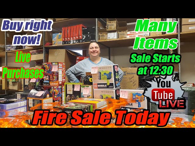 Live Fire Sale - The Only Sale This Week! Buy Buy Buy! We have so many unseen items on this sale!