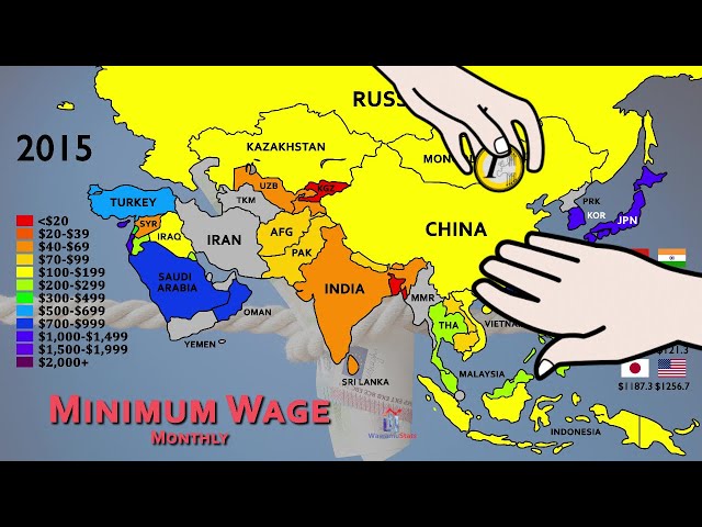 The History of Minimum Wage in Asia (Monthly Salary Since 1995)